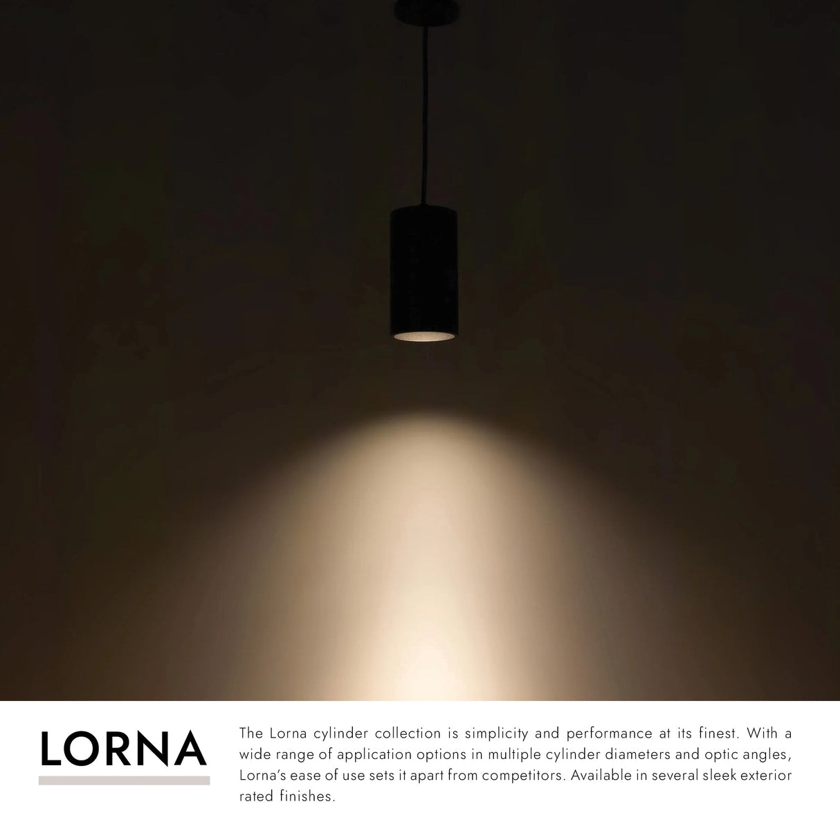Kuzco Architectural Lorna 8-in (4-in Dia.) Pendant