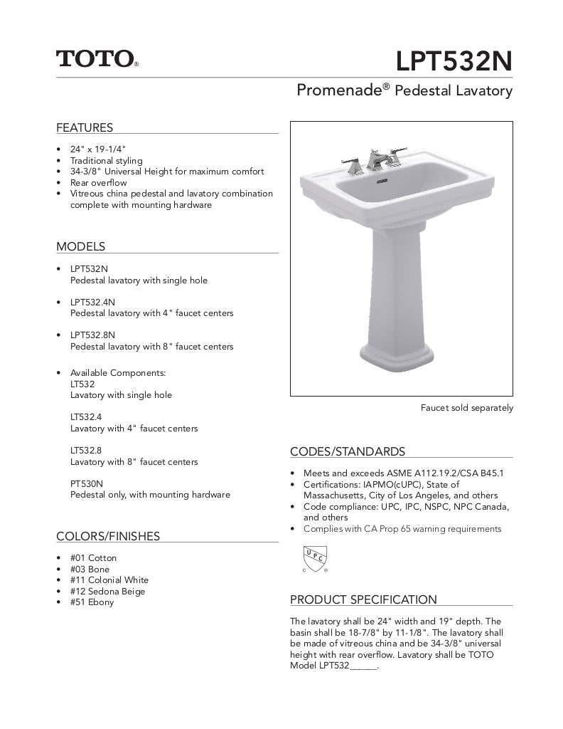 Promenade®Pedestal Lavatory