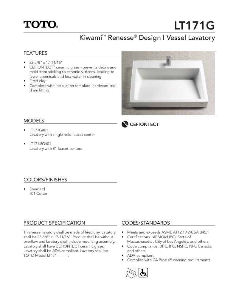 Kiwami®Renesse®Design I Vessel Lavatory