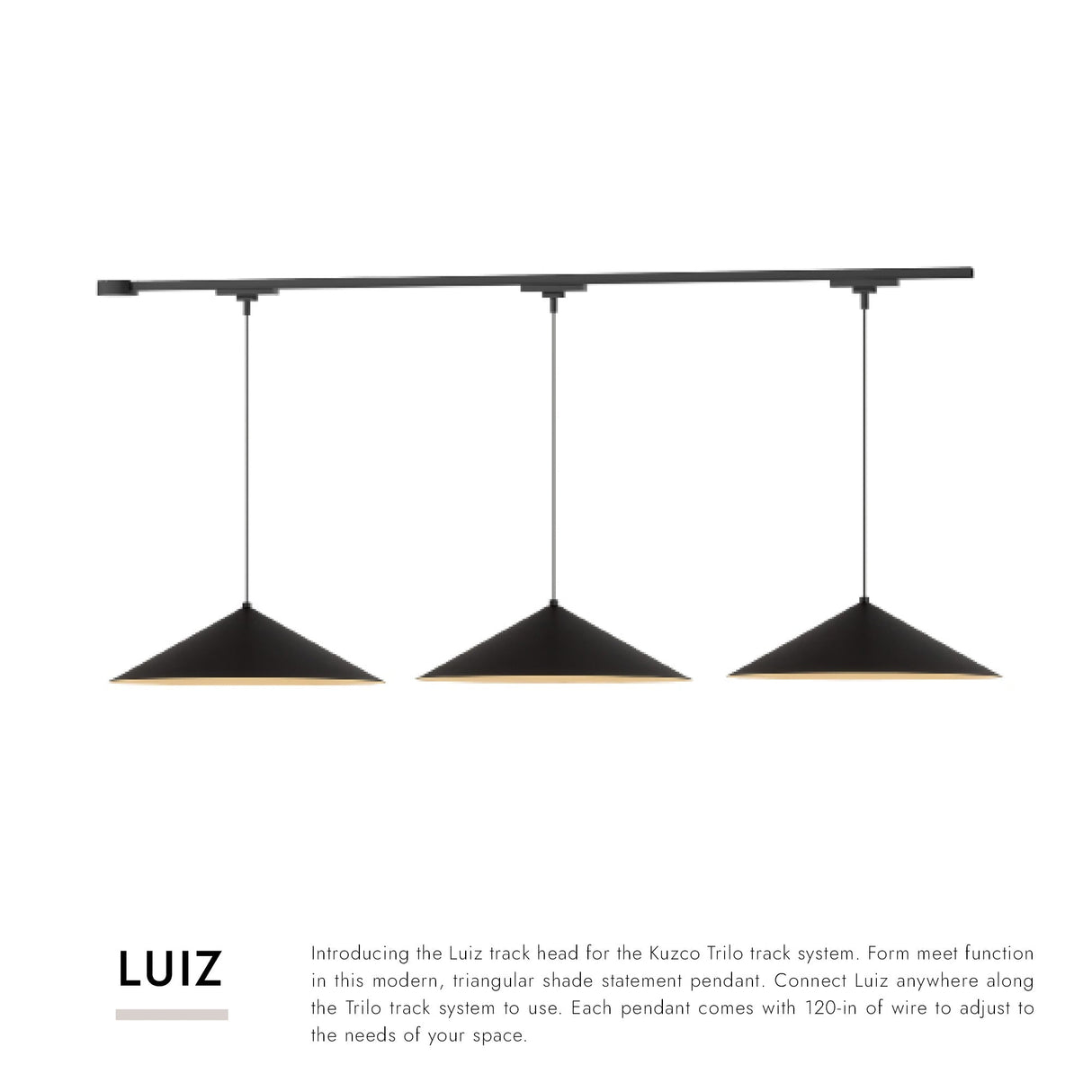 Kuzco Trilo Ceiling Kit - Luiz 3-Head