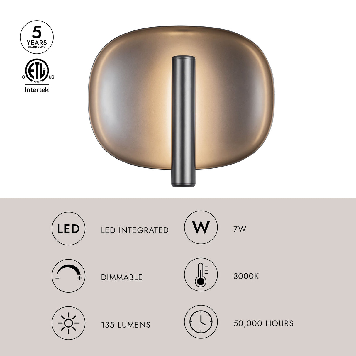 Kuzco Lustre 9-in Wall Sconce