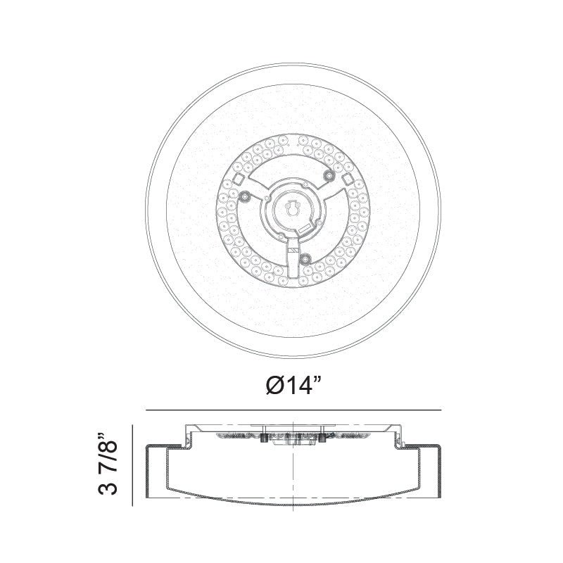 Matteo Modern Flush Mounts M14614WH