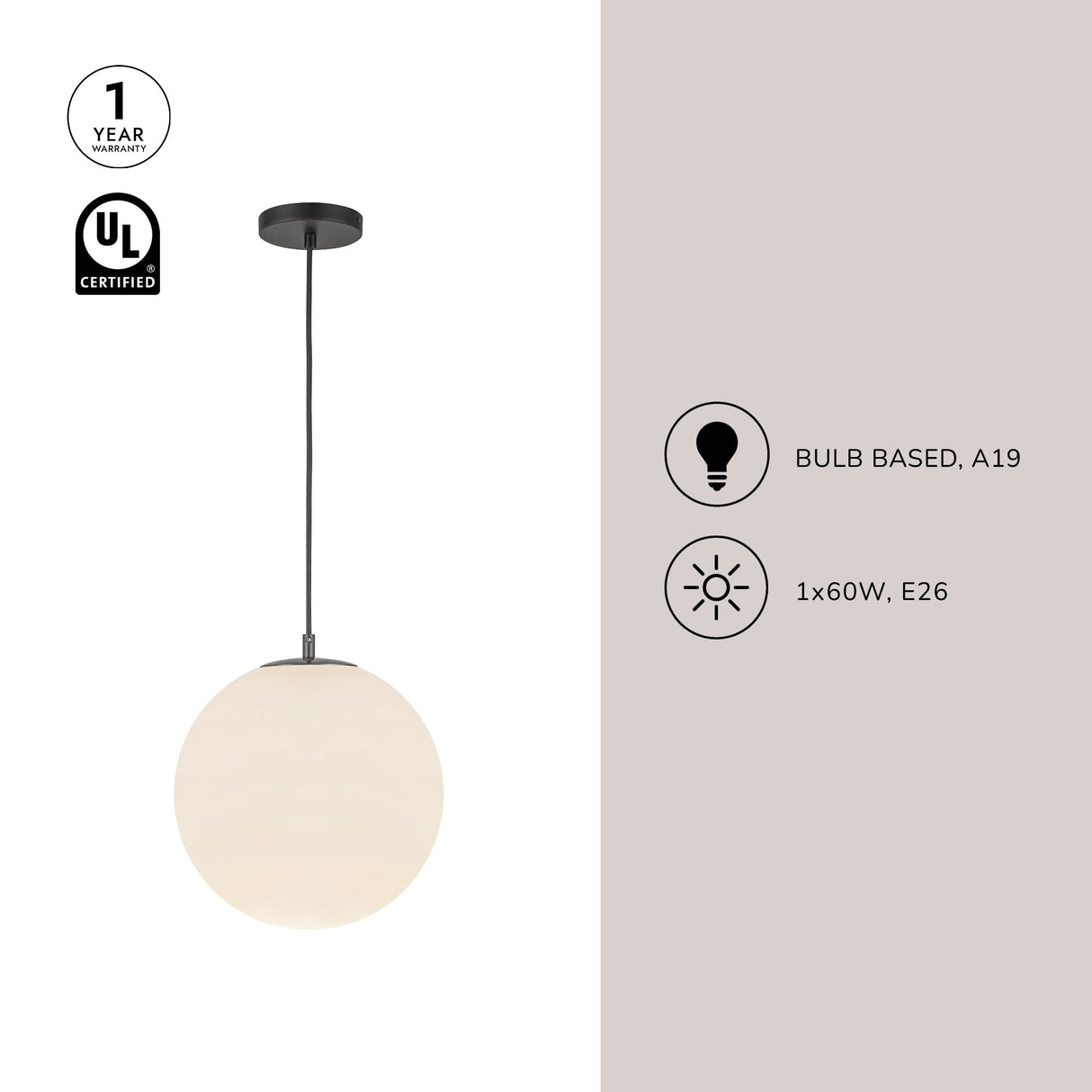 Kuzco Marco 12-in Pendant