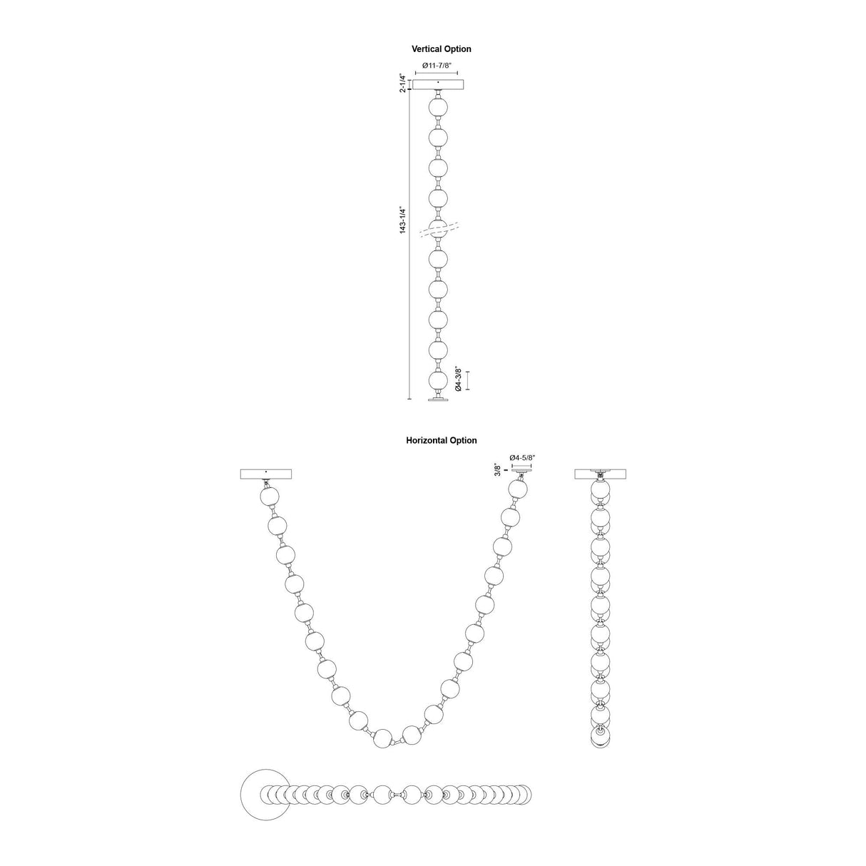 Alora Marni 12-ft Pendant