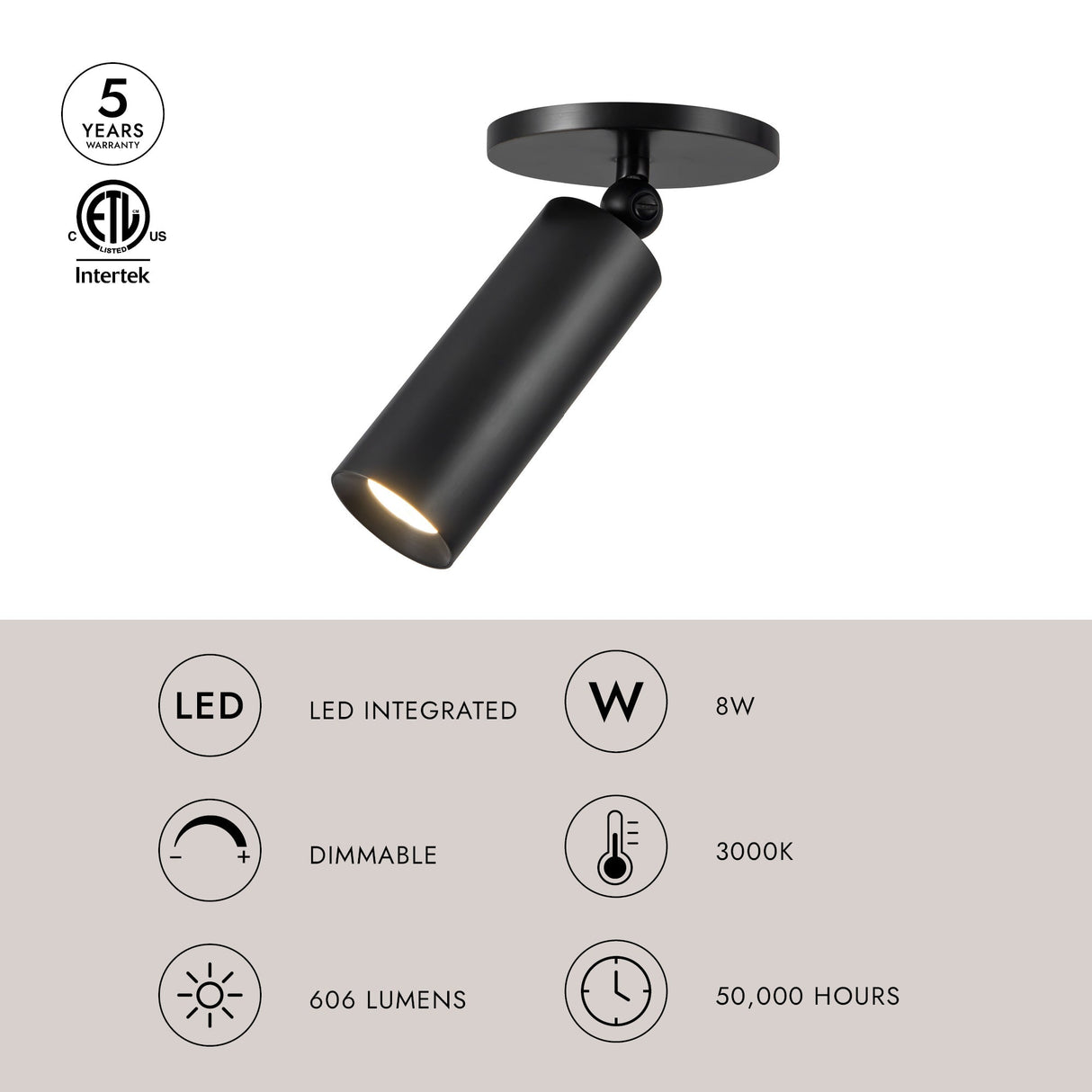 Kuzco Mason 7-in Semi-Flush Mount