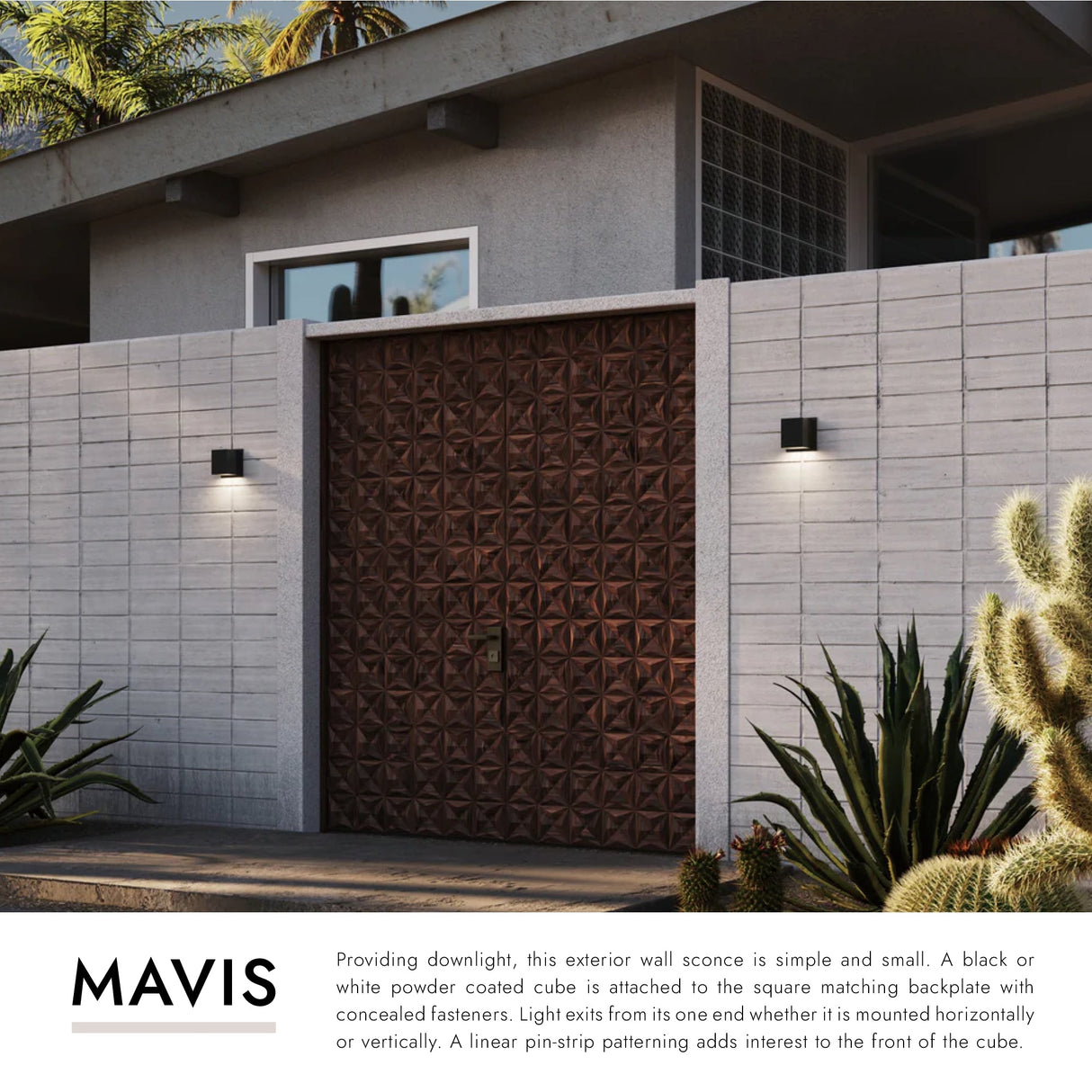 Kuzco Mavis 4-in Exterior Wall Sconce