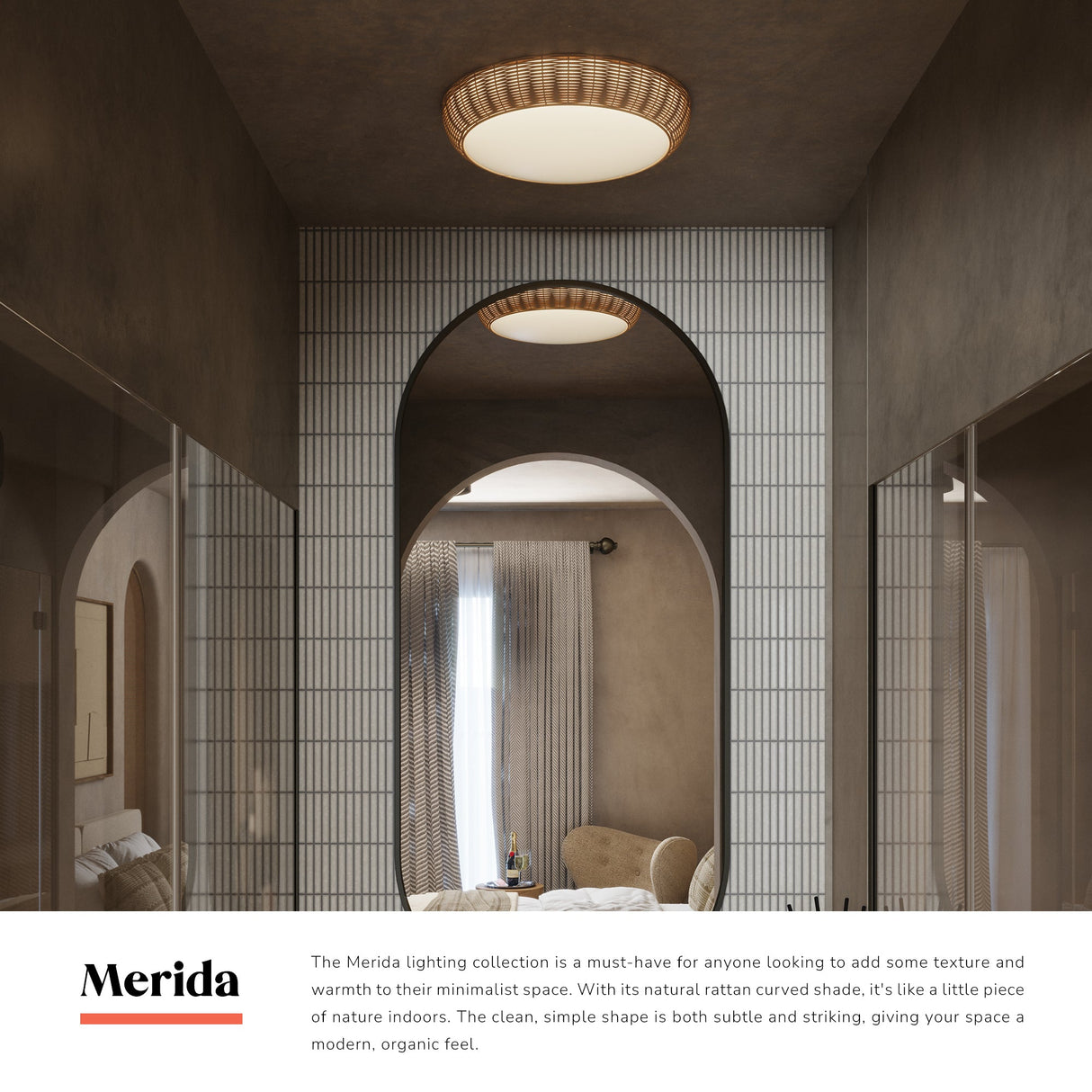 Alora Mood Merida 14-in Flush Mount