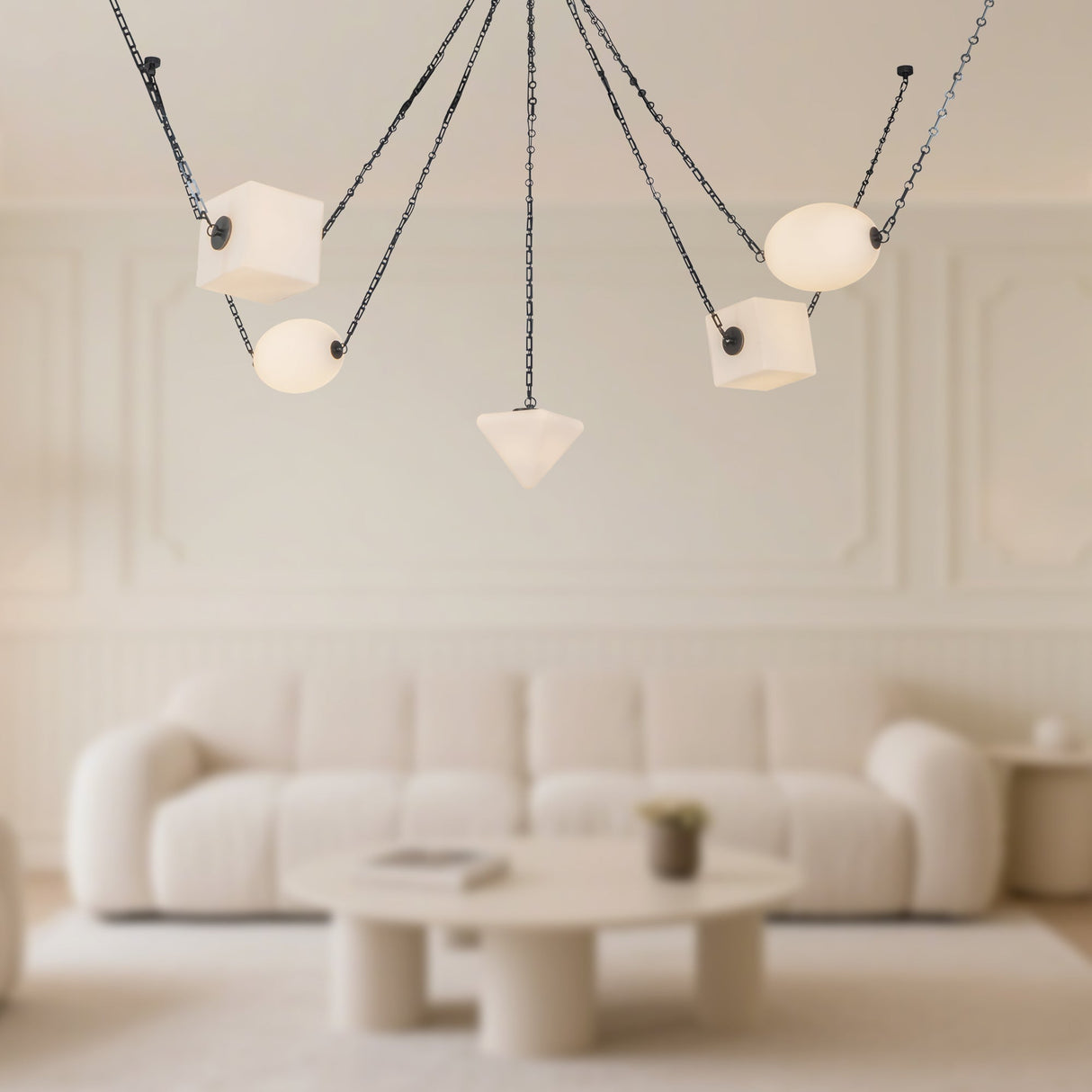 Alora Mineral 5-Head Chandelier