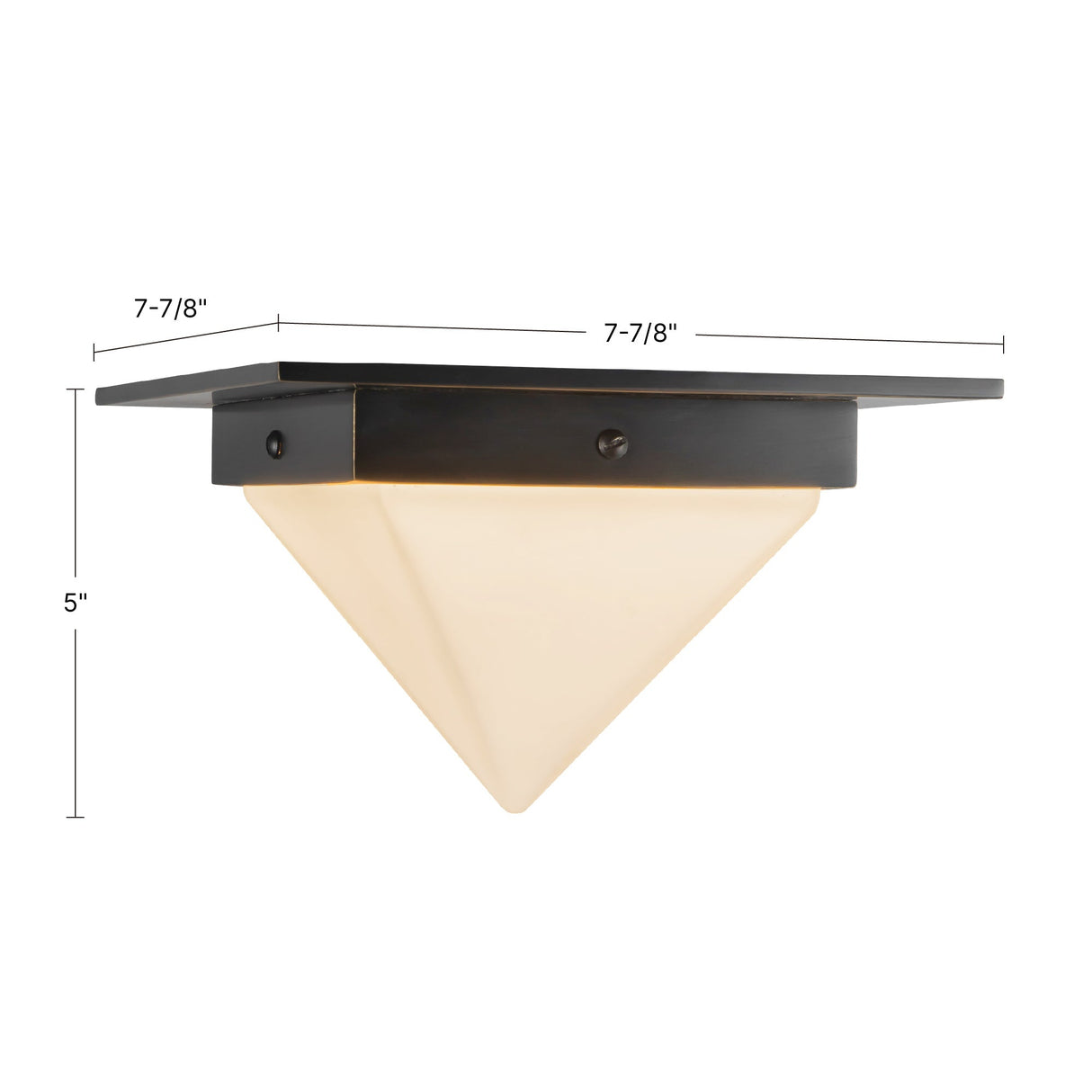 Alora Mineral 4-in (8-in Width) Flush Mount
