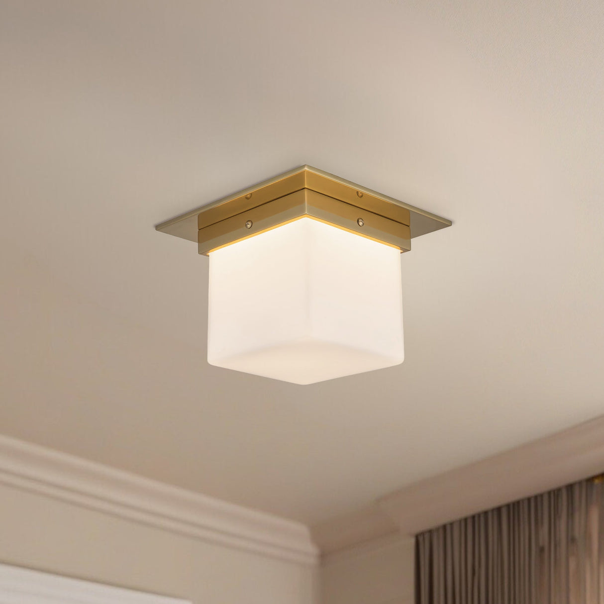 Alora Mineral 5-in (8-in Width) Flush Mount