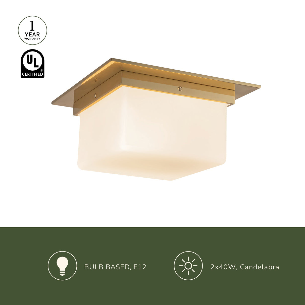 Alora Mineral 5-in (11-in Width) Flush Mount