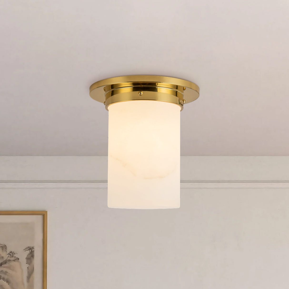 Alora Mineral 8-in (8-in Dia.) Flush Mount