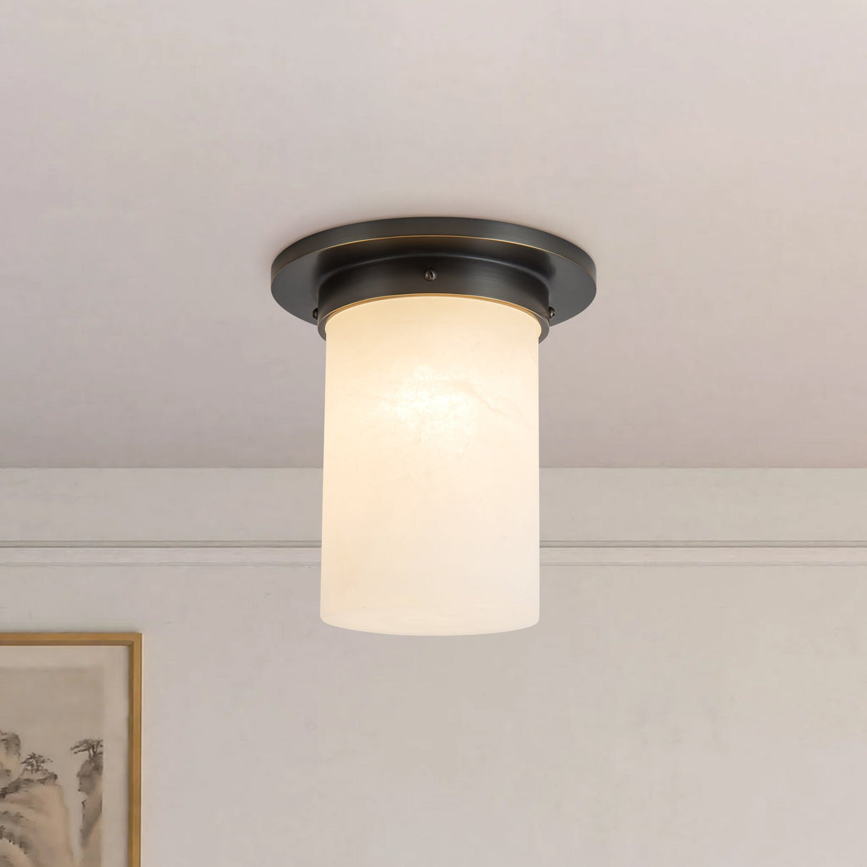 Alora Mineral 8-in (8-in Dia.) Flush Mount