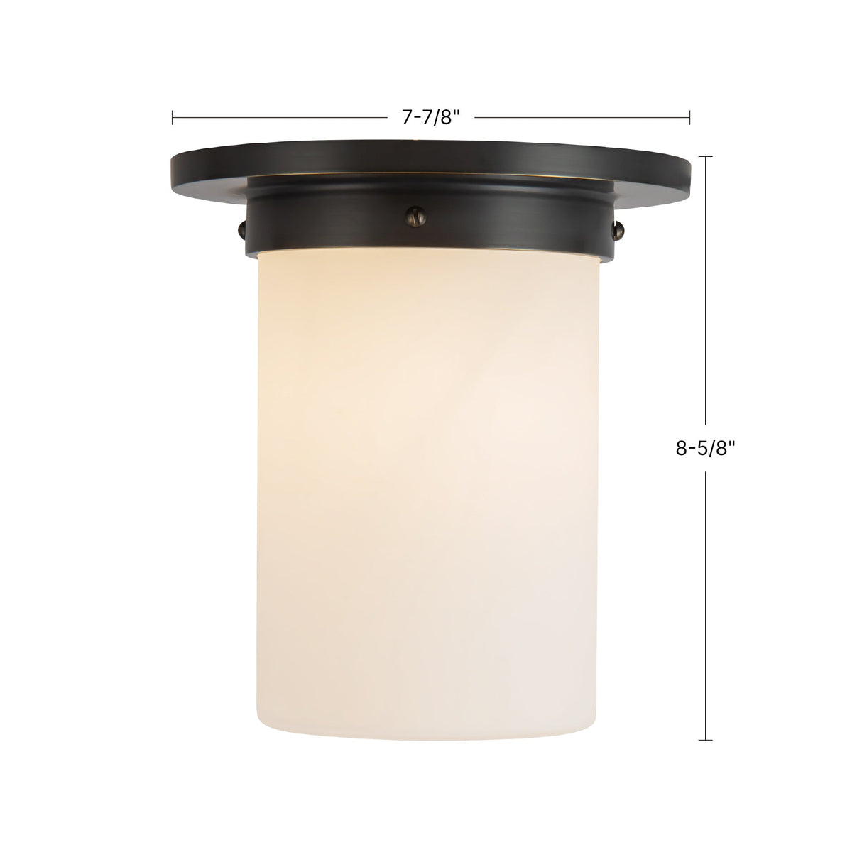 Alora Mineral 8-in (8-in Dia.) Flush Mount
