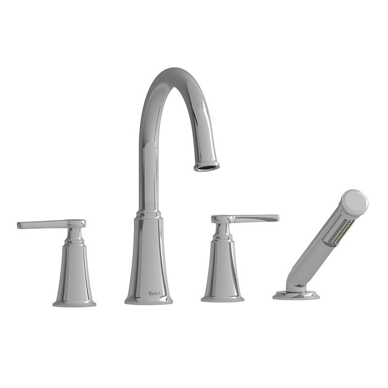 Momenti 4-piece Deck-mount Tub Filler With Hand Shower