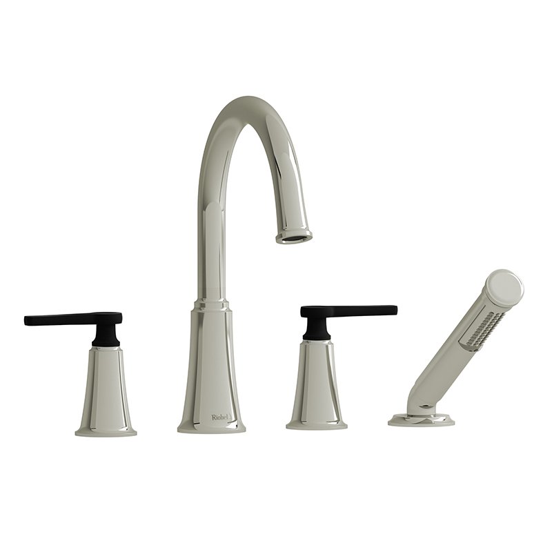 Momenti 4-piece Deck-mount Tub Filler With Hand Shower