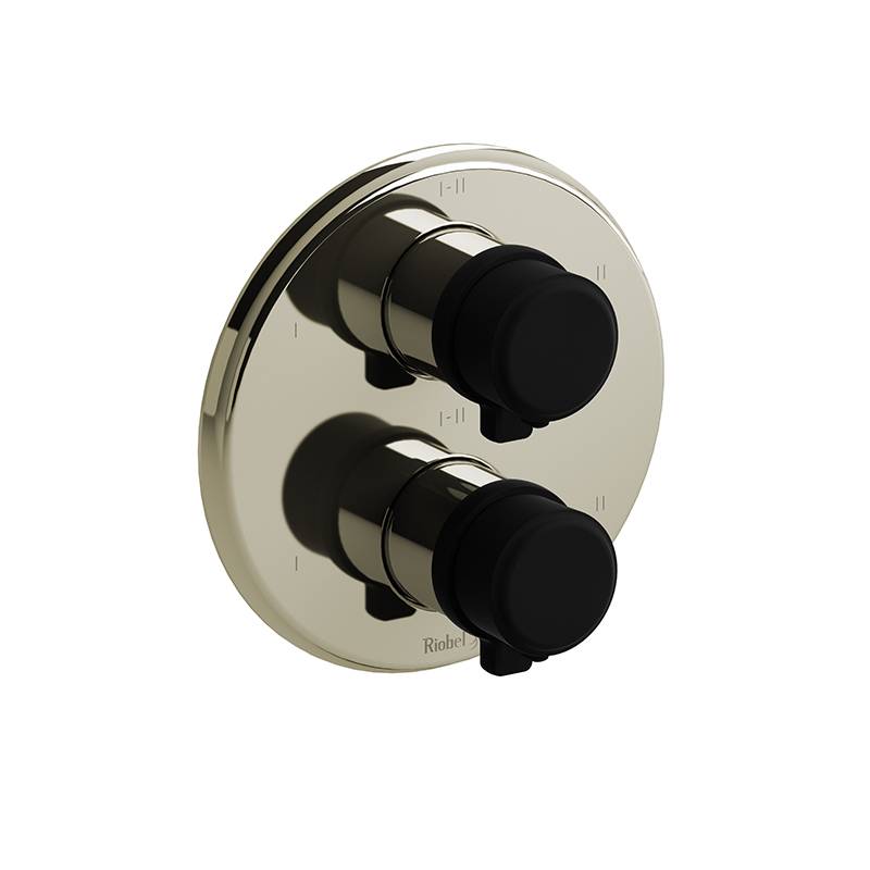 Momenti 4-way Type T/P (thermostatic/pressure balance) coaxial valve trim