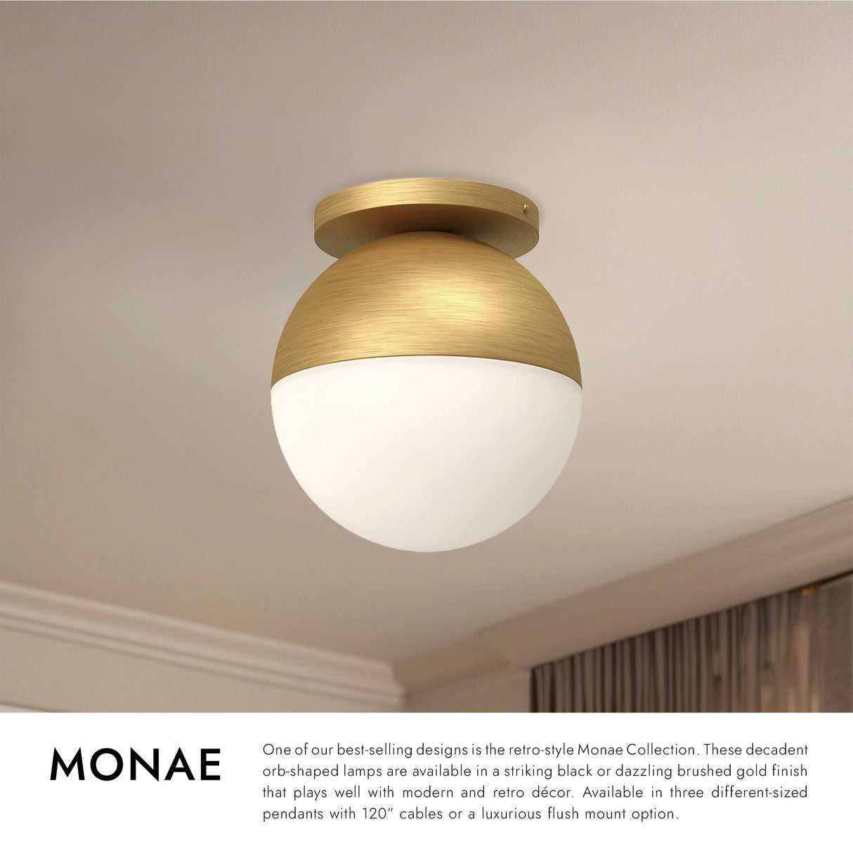 Kuzco Monae 10-in Flush Mount