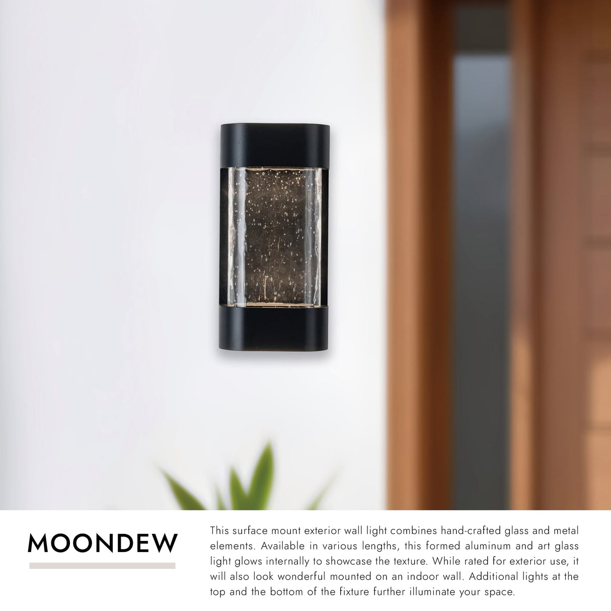 Kuzco Moondew 12-in Exterior Wall Sconce