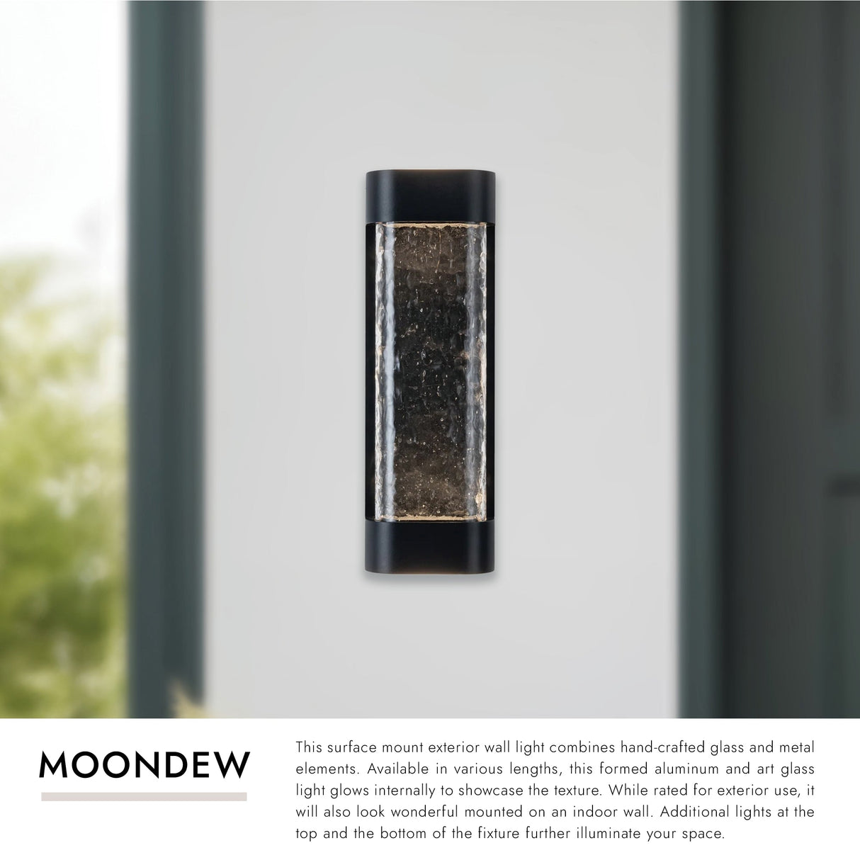 Kuzco Moondew 18-in Exterior Wall Sconce