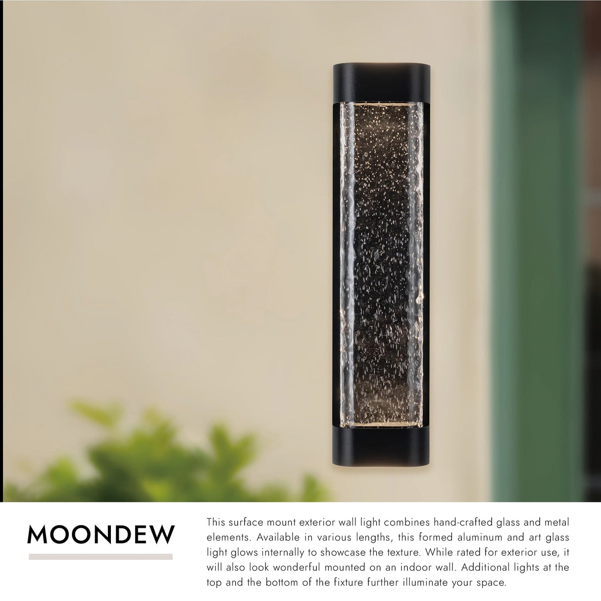 Kuzco Moondew 24-in Exterior Wall Sconce