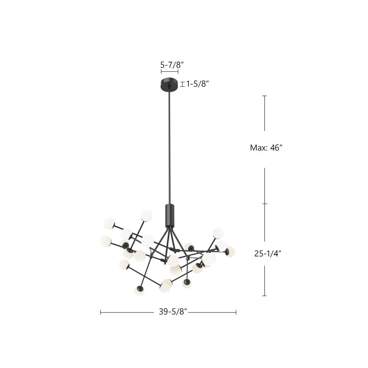 Kuzco Moto 39-in Chandelier