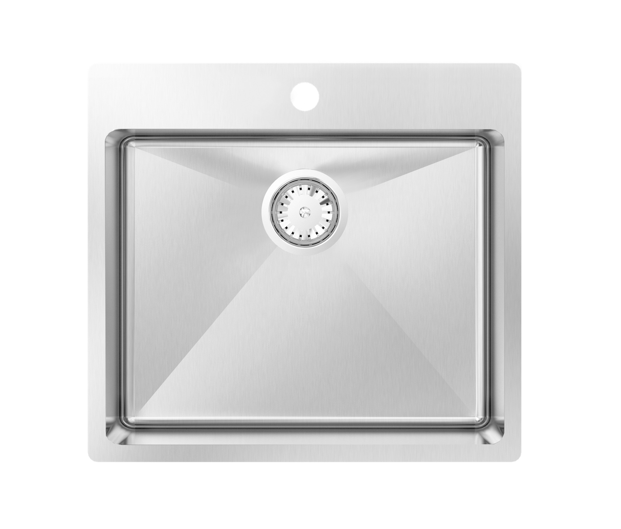 Montego T 22" Single Sink TM/TL, 18 Gauge, R15, Single Box