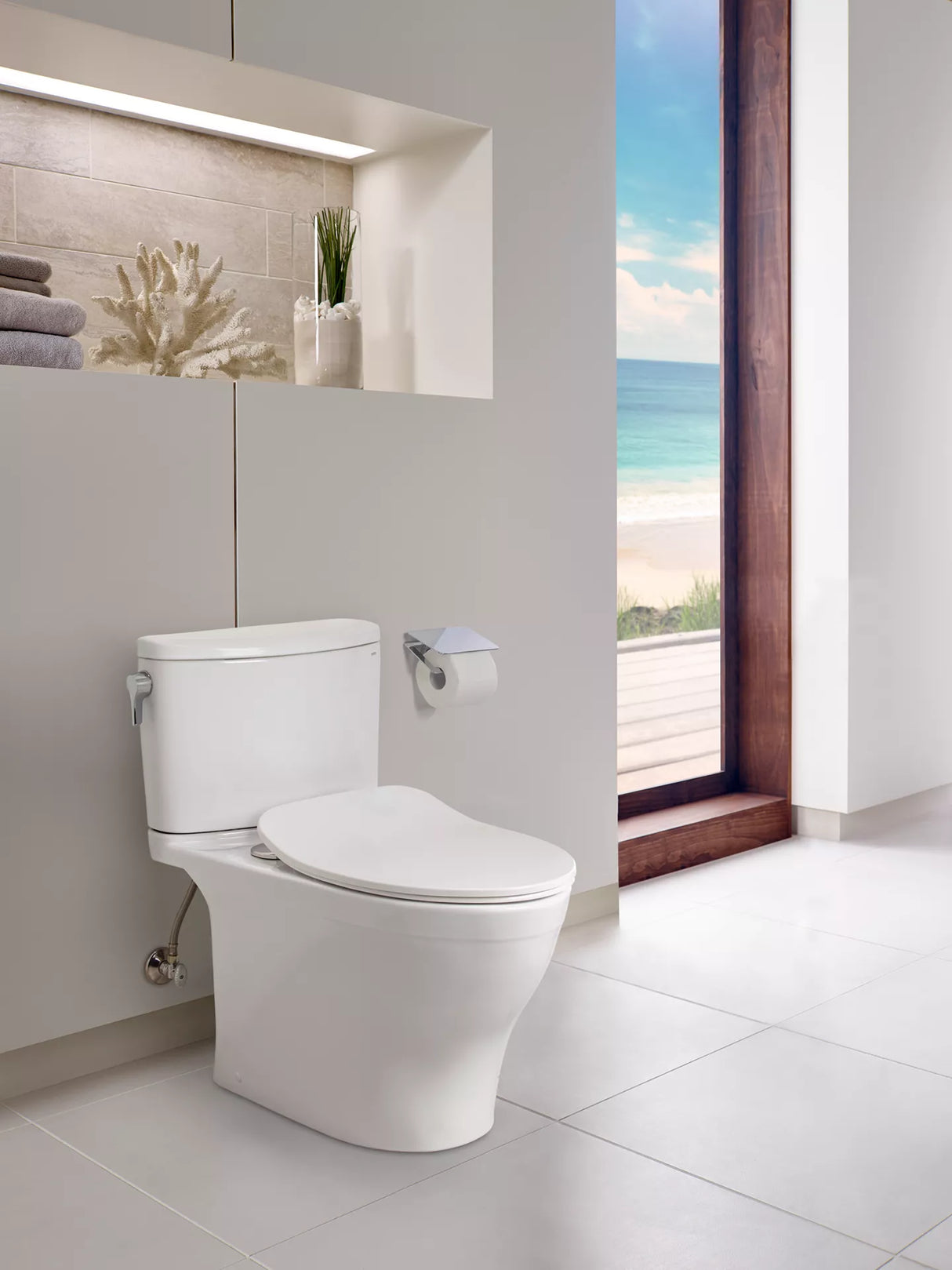 Nexus Two-Piece Toilet, 1.28 GPF, Elongated Bowl - Slim Seat