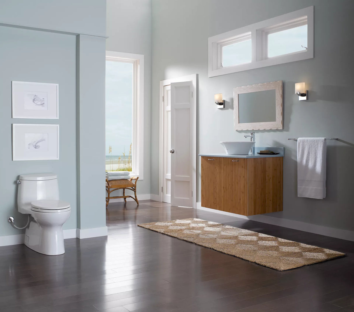 Carlyle II One-Piece Toilet, 1.28 GPF,WASHLET + Connection