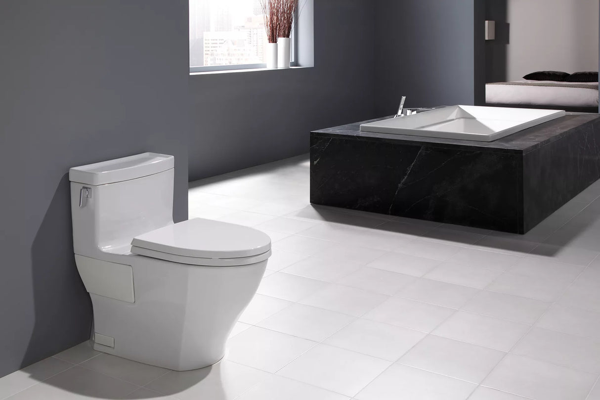 Legato One-Piece Toilet, 1.28GPF, Elongated Bowl -WASHLET + Connection