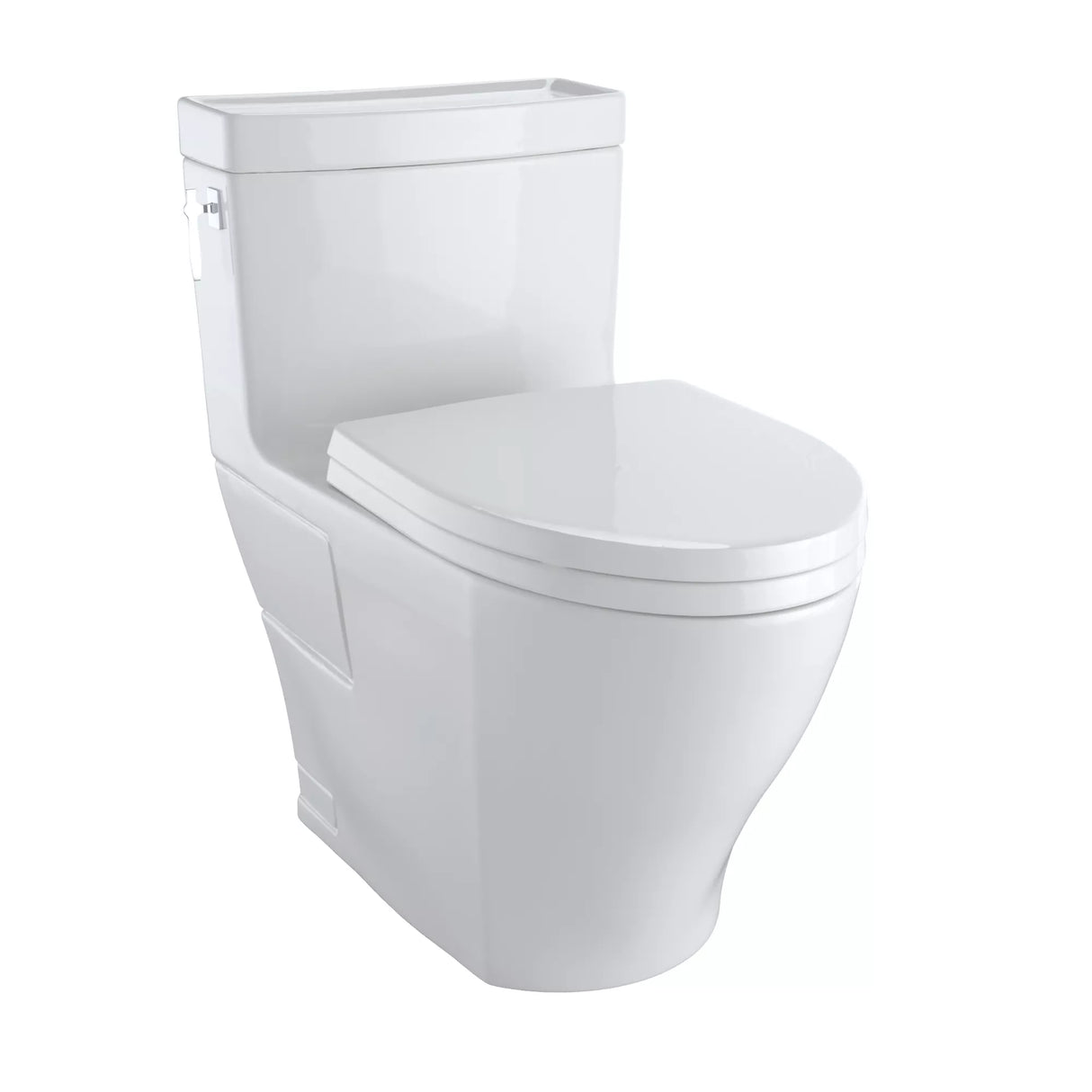 AimesOne-Piece Toilet, 1.28GPF, Elongated Bowl -WASHLET+ Connection