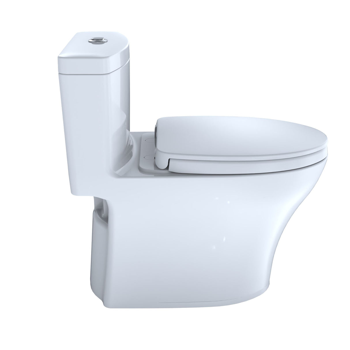 AquiaIV One-Piece Toilet - 1.28 GPF & 0.9 GPF, Elongated Bowl - WASHLET+ Connection Slim Seat - New