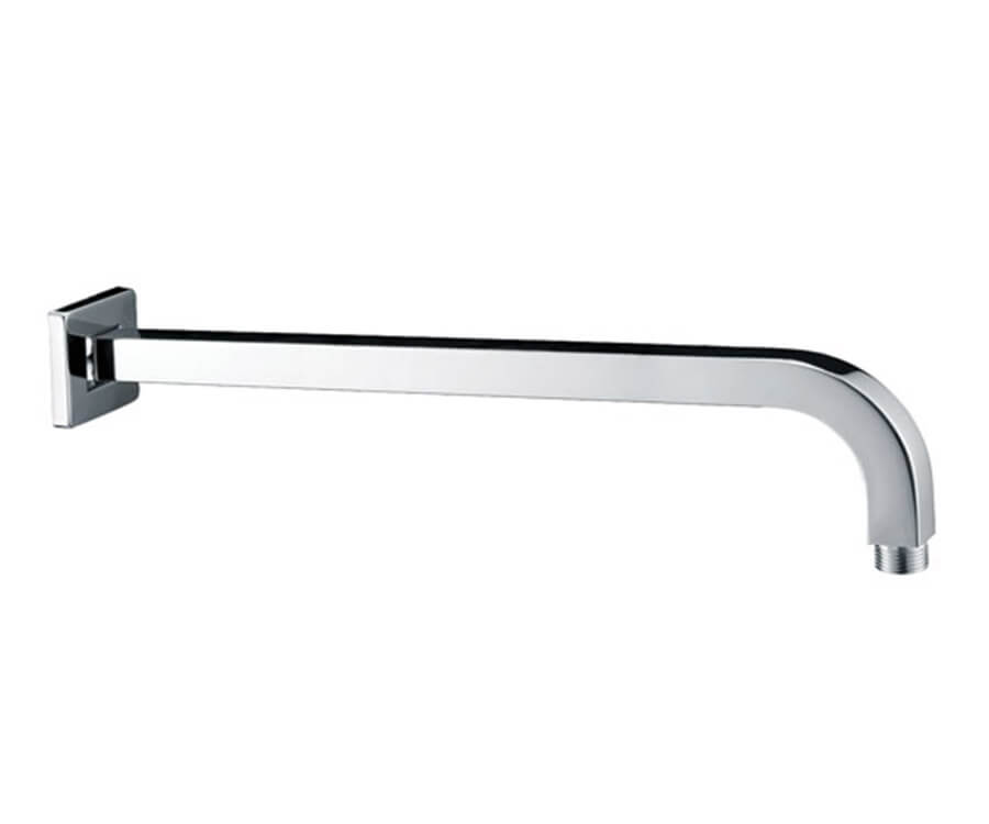 Curved Square Wall Rain Arm (12″)