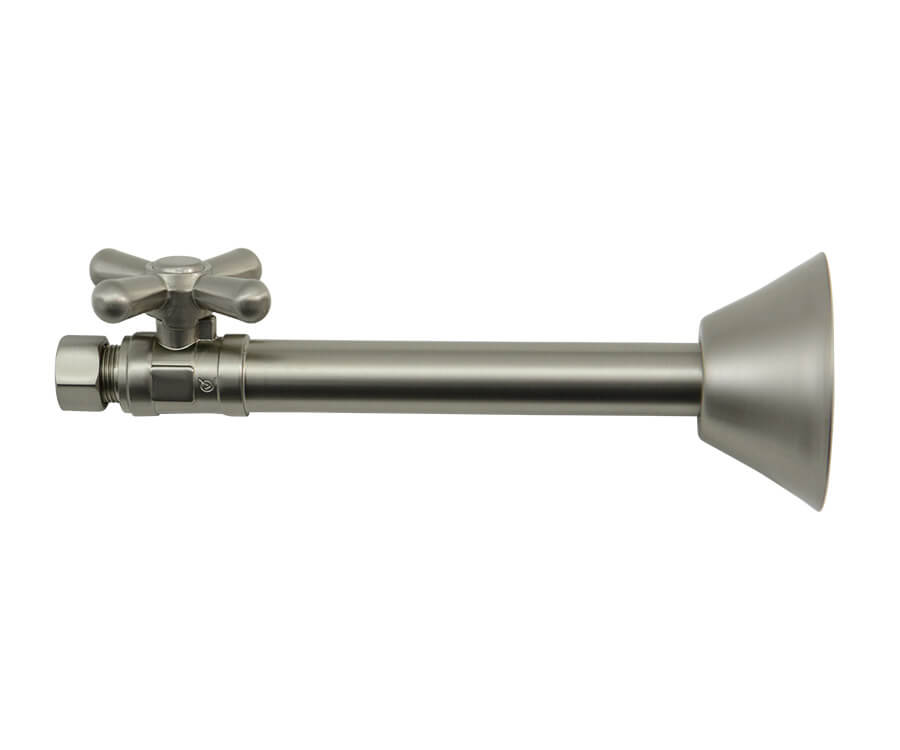 Brass Cross Handle with 1/4 Turn Ball Valve - Lead Free - Straight Sweat