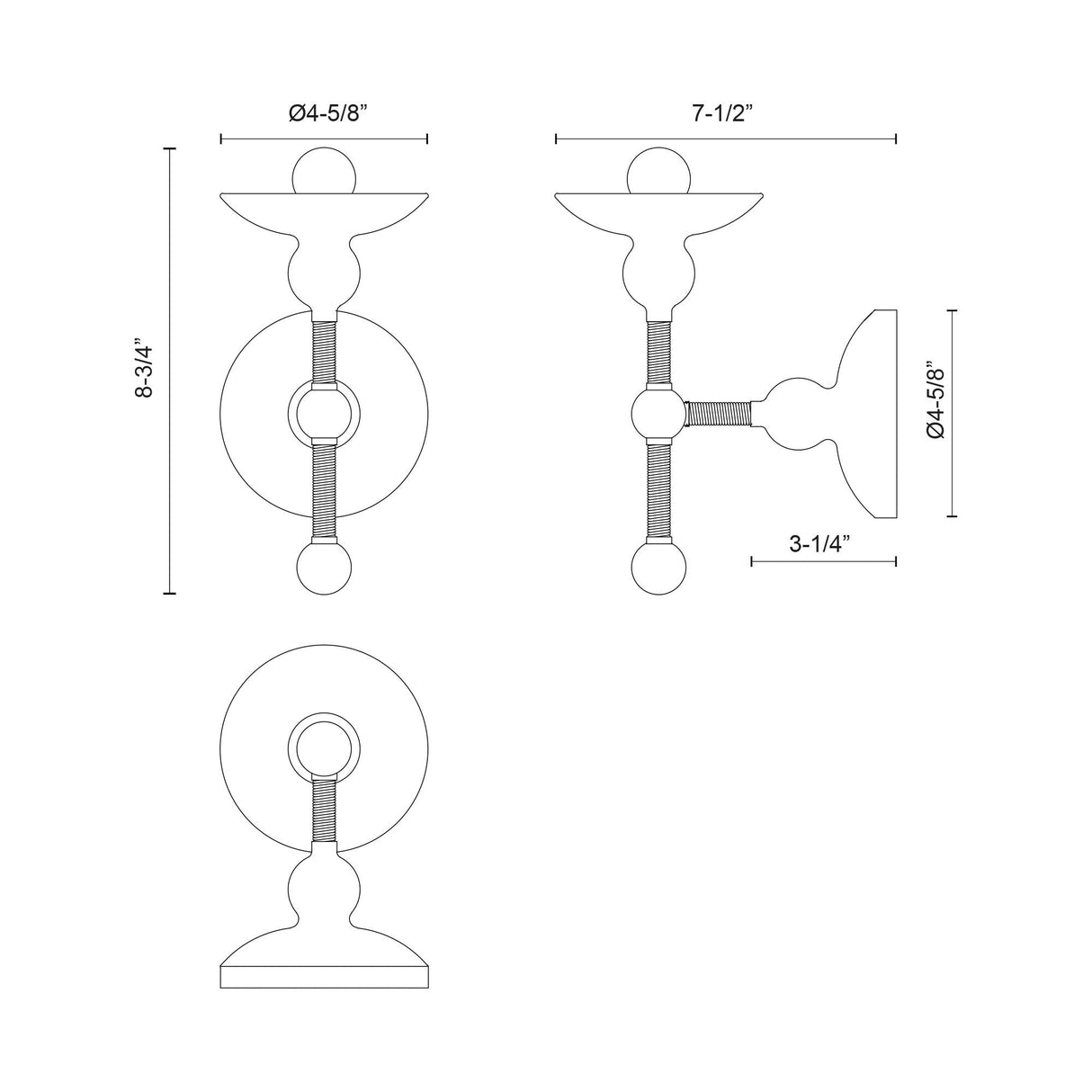 Alora Nadine 4-in Wall/Vanity Light