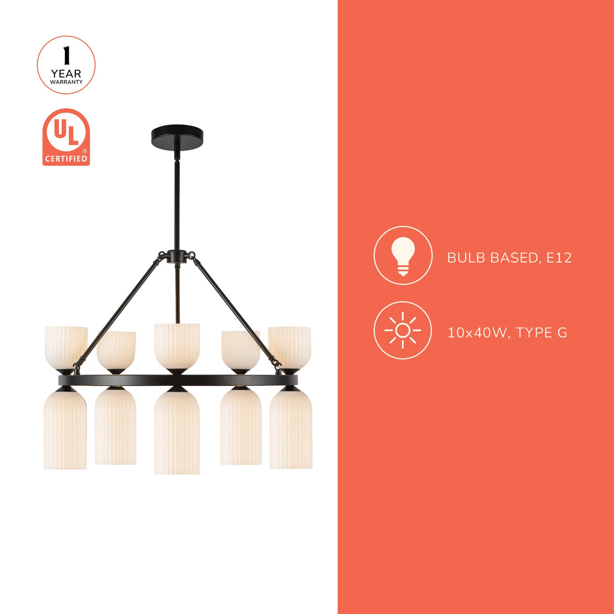 Alora Mood Nelly 26-in Chandelier