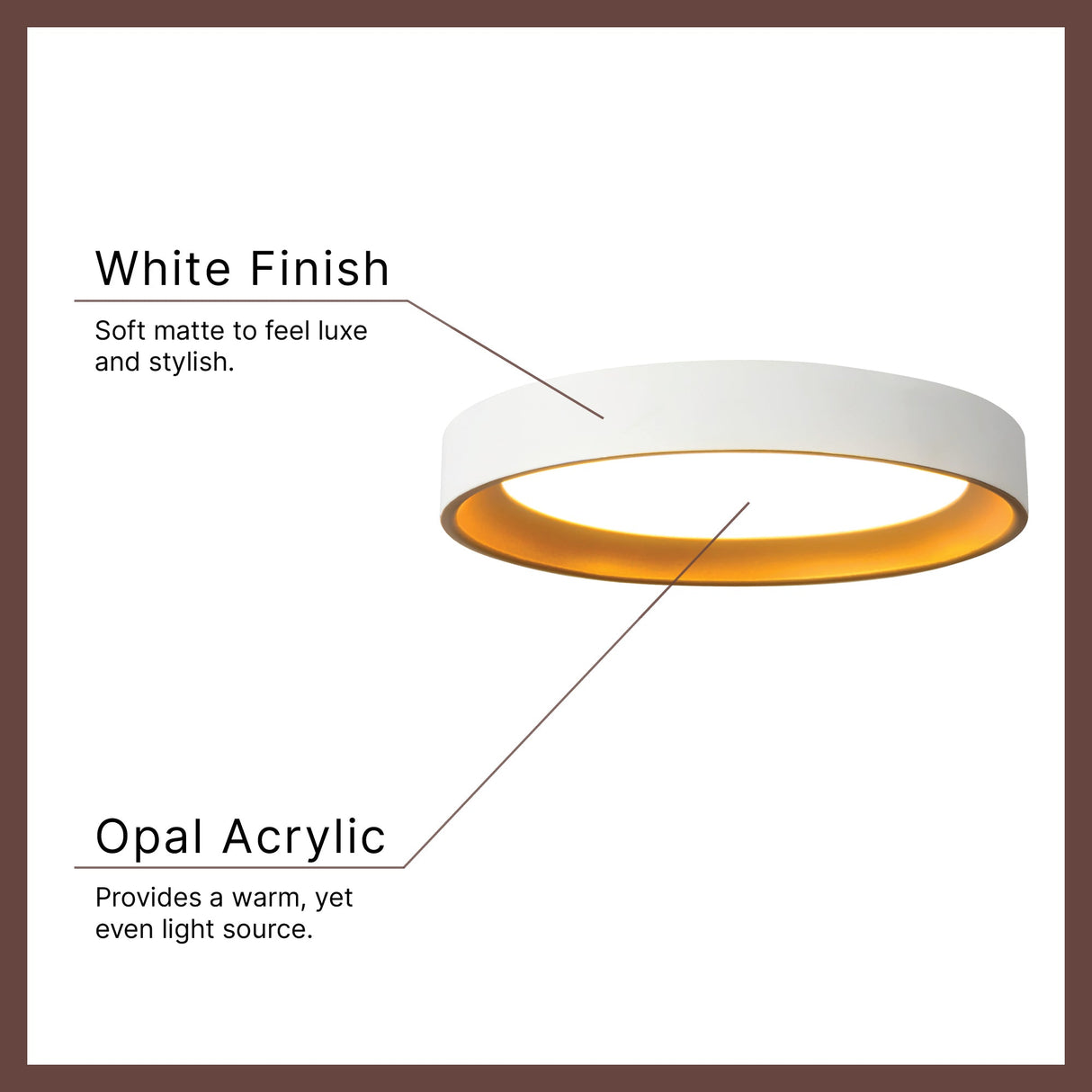 Kuzco Vibe Nix 9-in Flush Mount