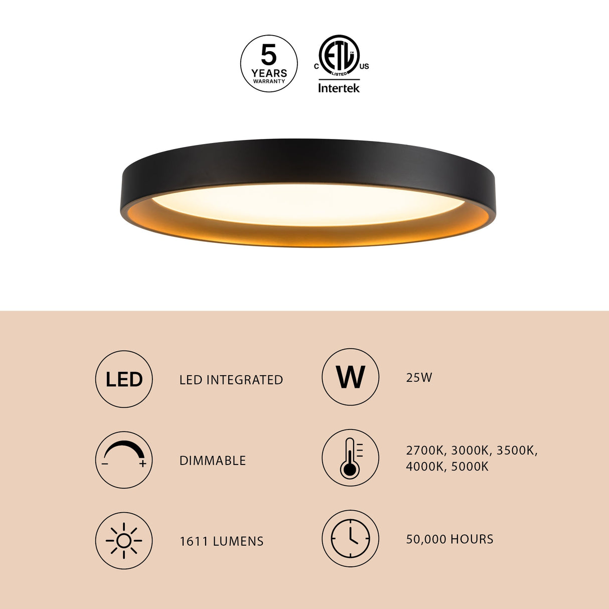Kuzco Vibe Nix 12-in Flush Mount