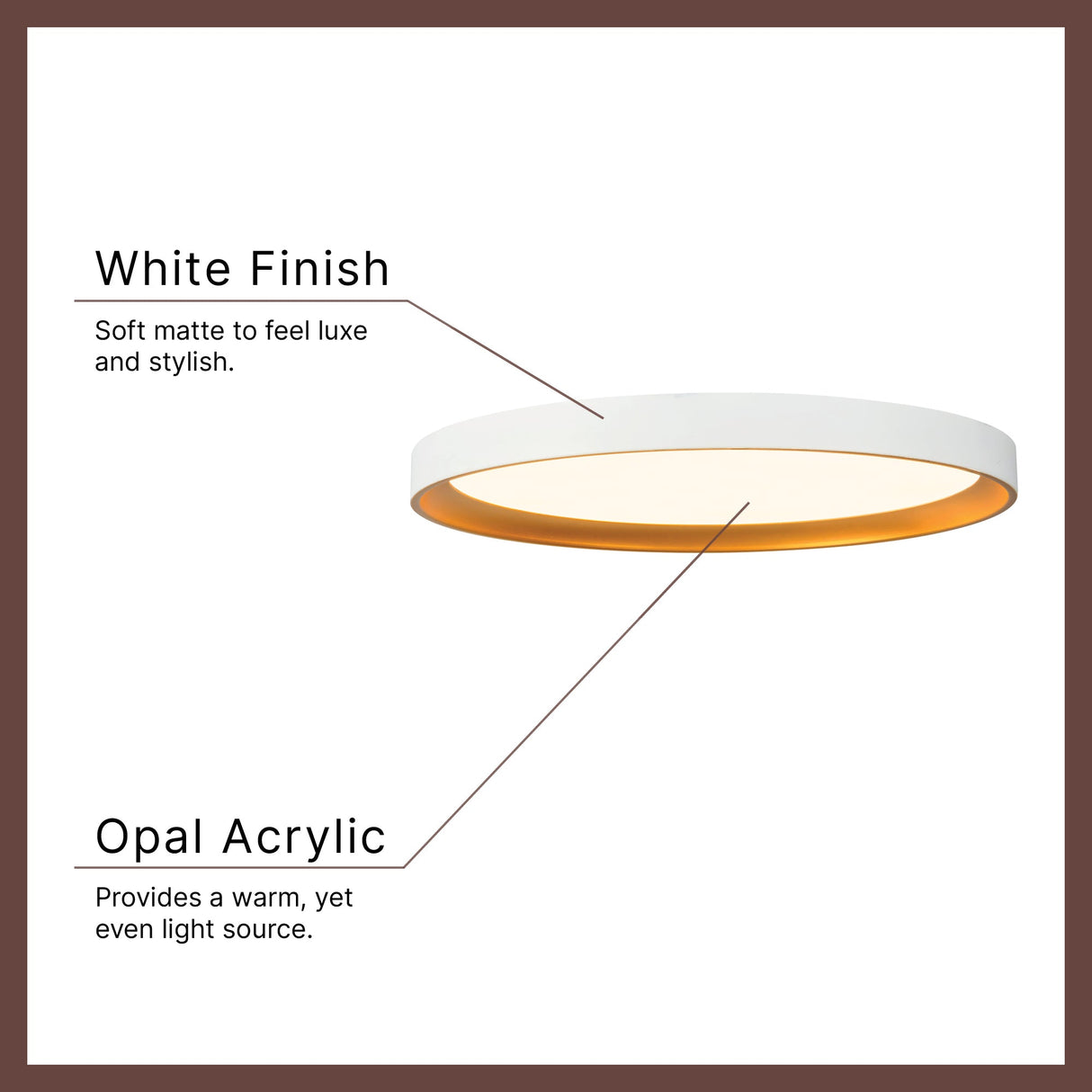 Kuzco Vibe Nix 15-in Flush Mount