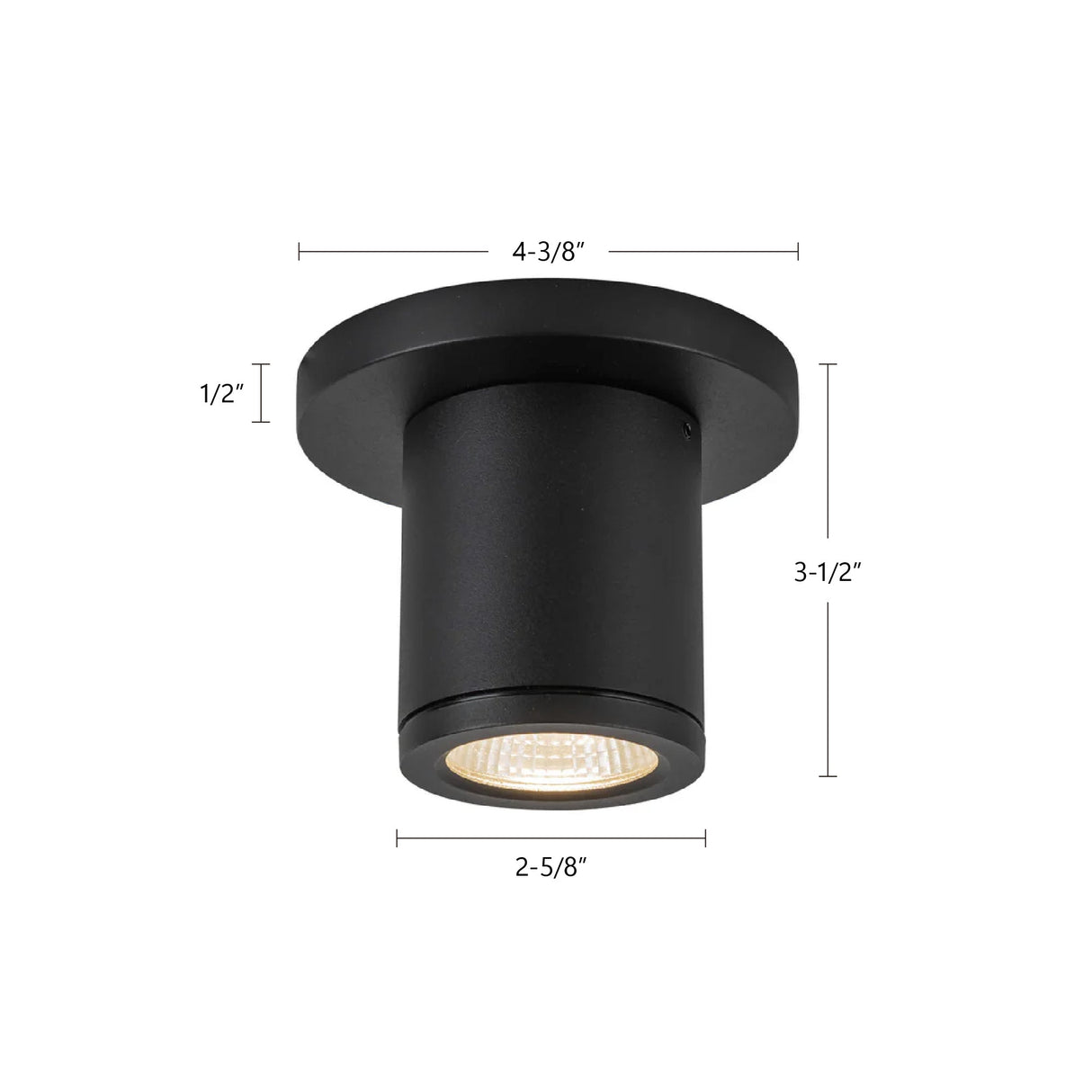Kuzco Architectural Nordic 3-in (2-in Dia.) Exterior Ceiling