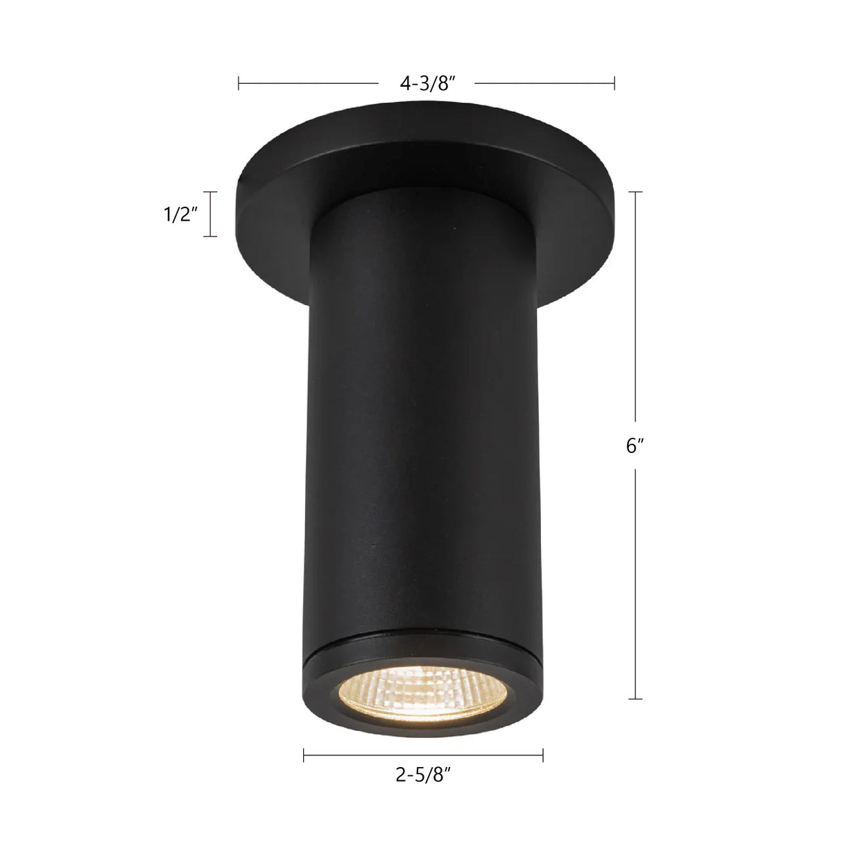 Kuzco Architectural Nordic 6-in (2-in Dia.) Exterior Ceiling