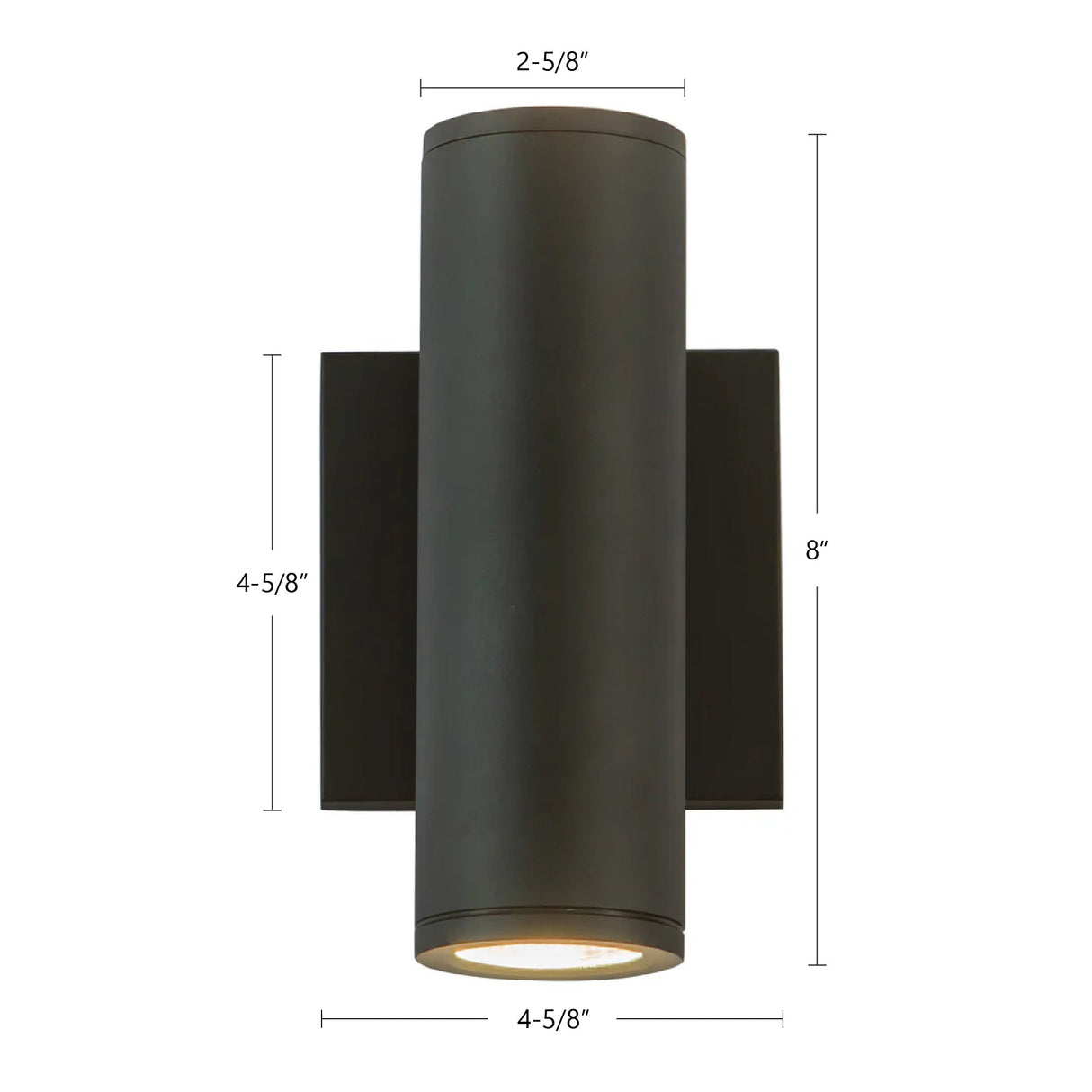 Kuzco Architectural Nordic 8-in (2-in Dia.) Exterior Wall