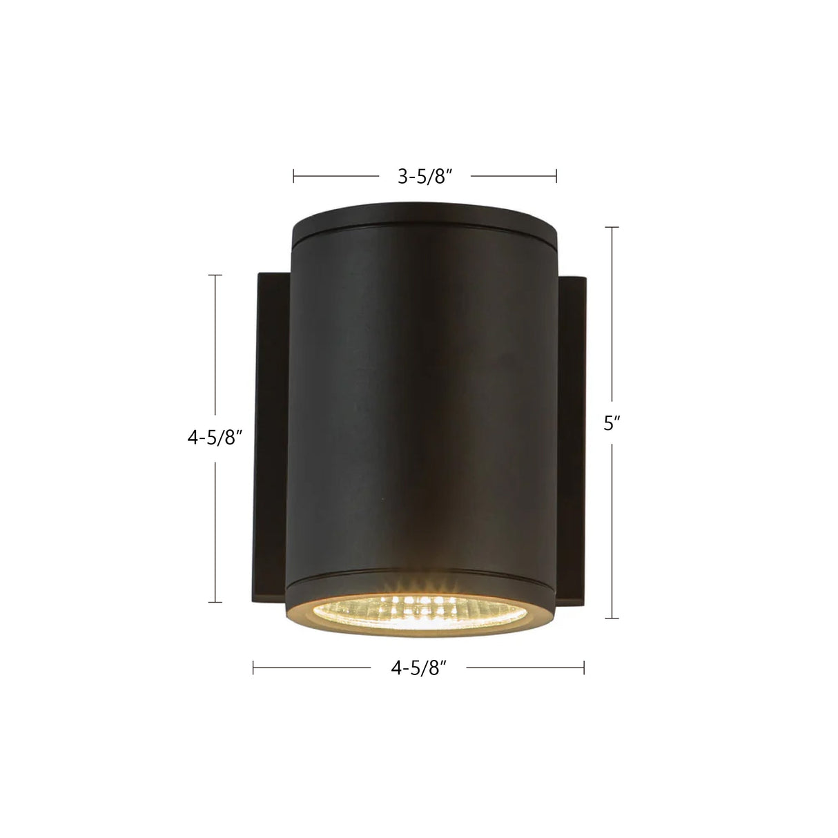 Kuzco Architectural Nordic 5-in (3-in Dia.) Exterior Wall