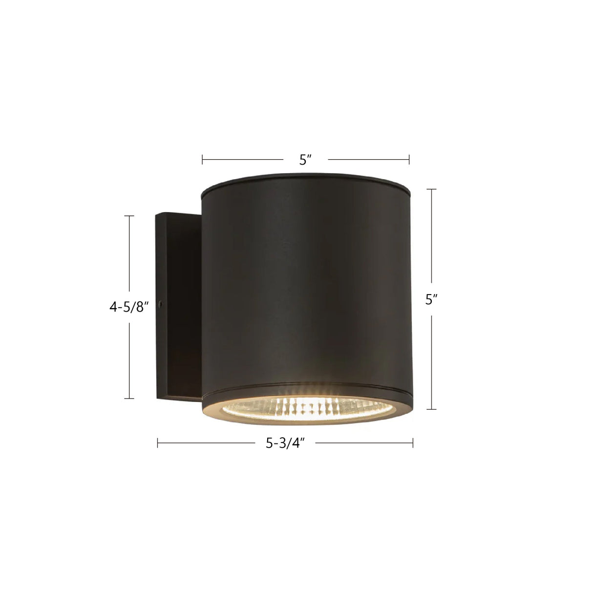 Kuzco Architectural Nordic 5-in (5-in Dia.) Exterior Wall