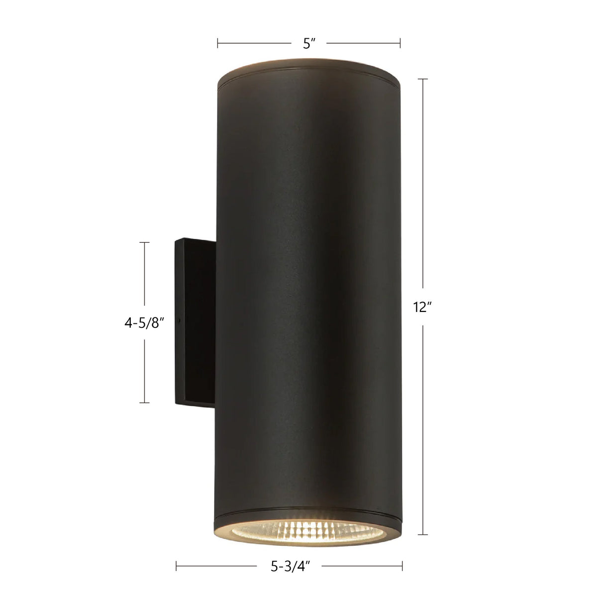 Kuzco Architectural Nordic 12-in (5-in Dia.) Exterior Wall