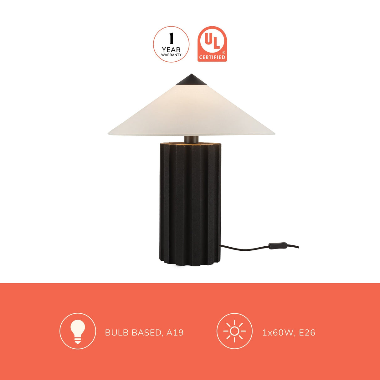 Alora Mood Ono 20-in Table Lamp