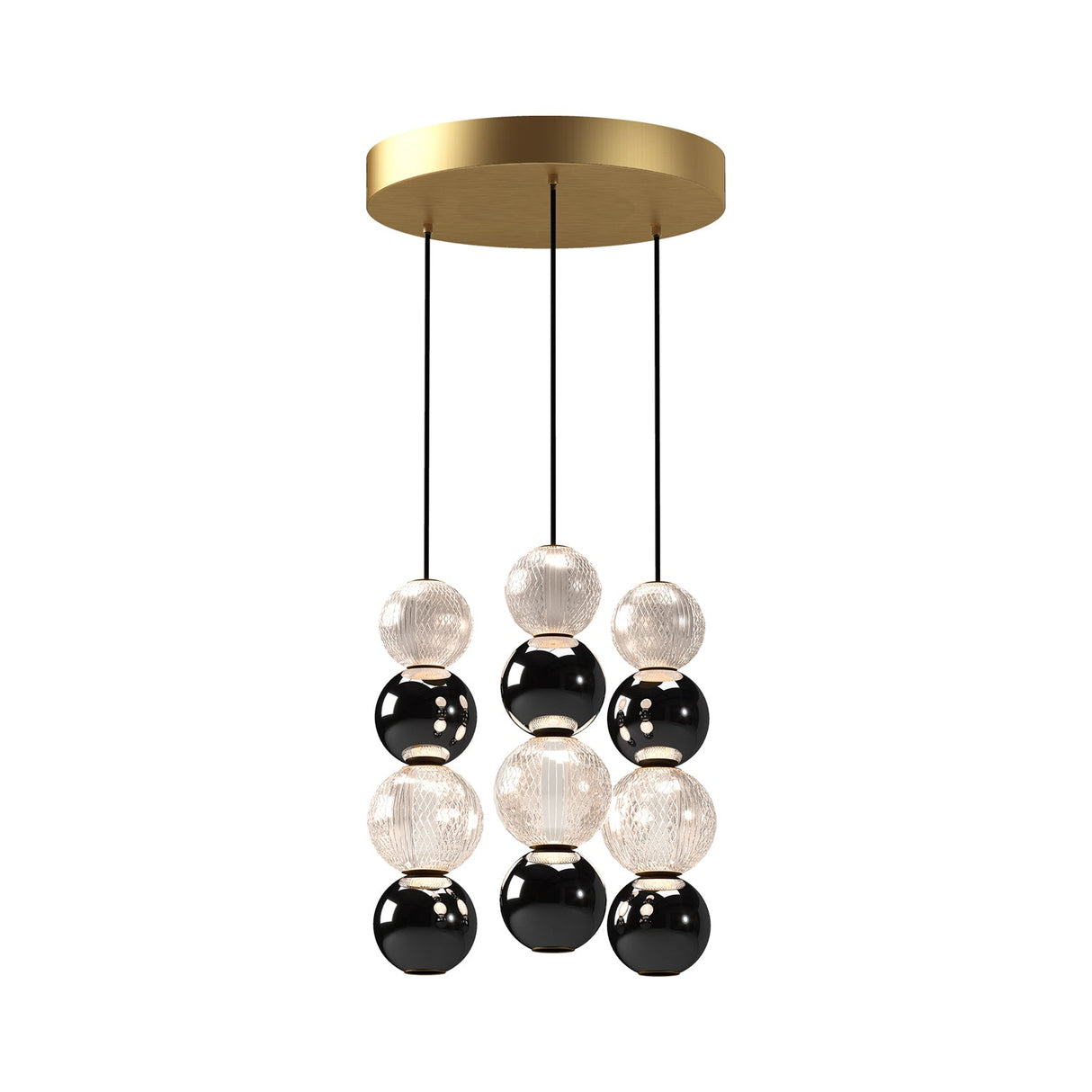 Alora Onyx 3 Head Multi Pendant