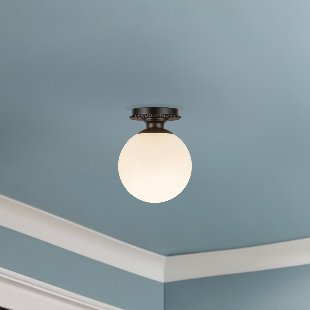 Alora Mood Otis 8-in Semi-Flush Mount