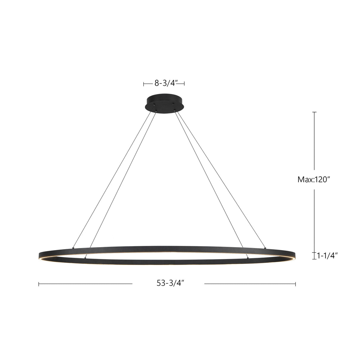 Kuzco Ovale 53-in Linear Pendant