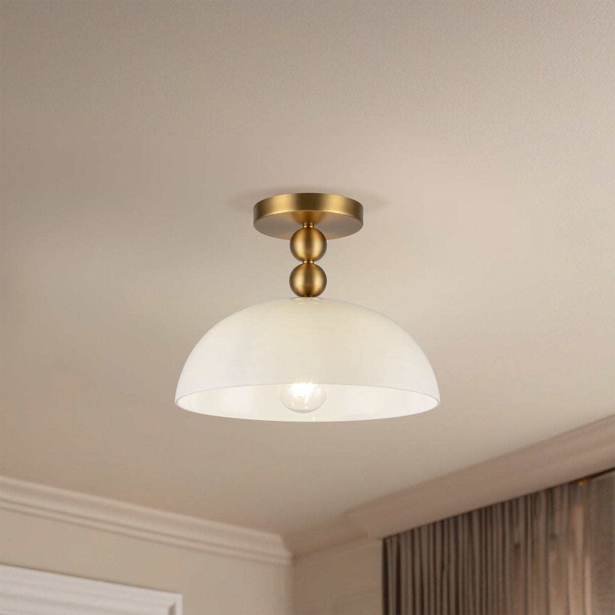 Alora Mood Paisley 12-in Semi-Flush Mount